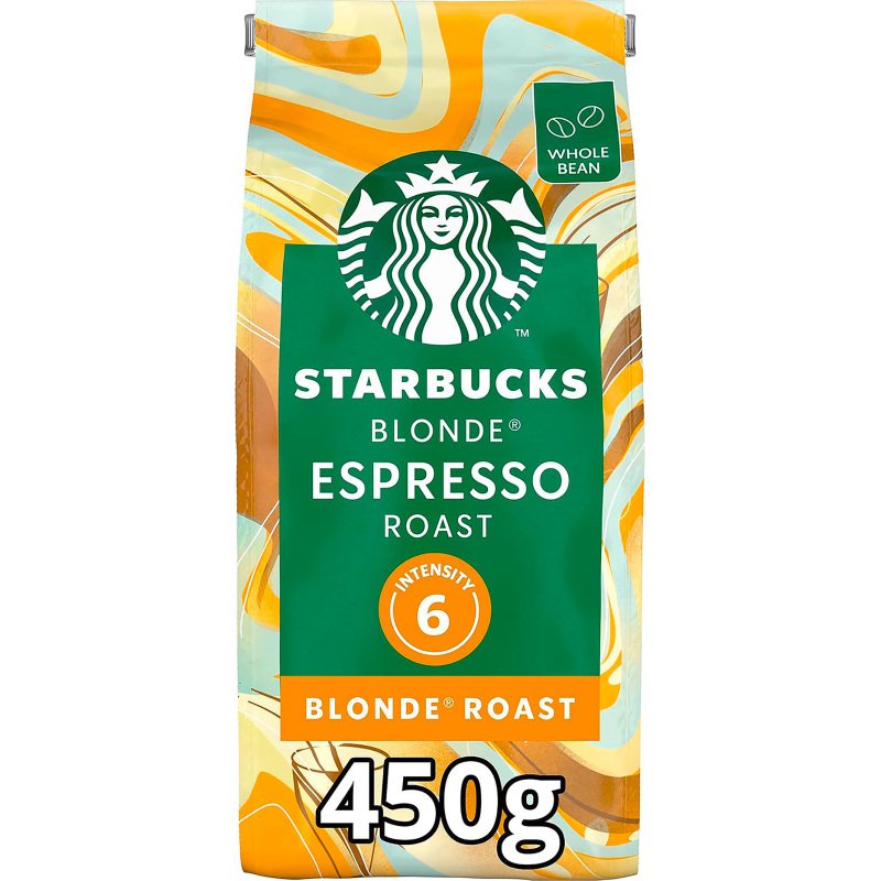 Café en grains Starbucks Blonde Espresso 100 % Arabica - paquet de 450 g