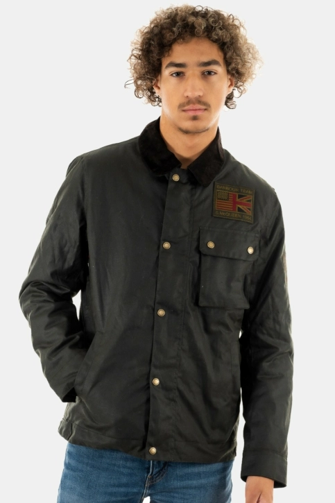Blousons et vestes barbour intl workers wax sg91 sage
