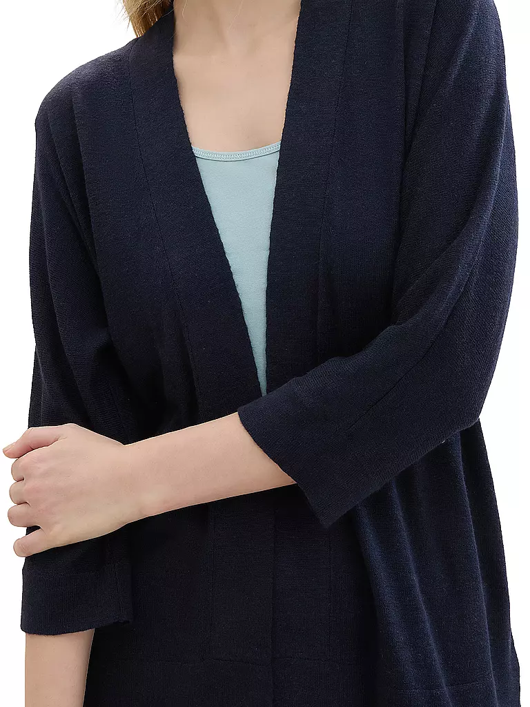 TOM TAILOR Strickjacke blau