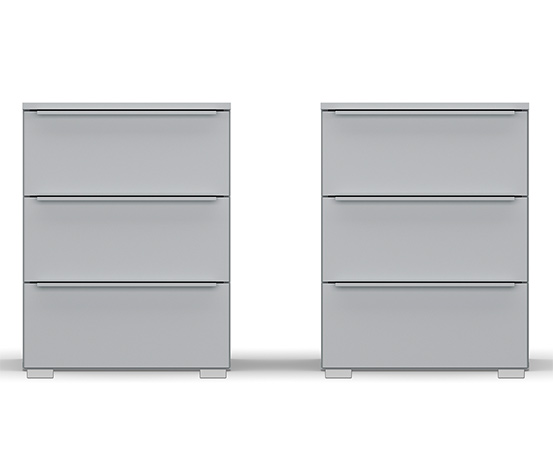 rauch Nachttisch-Set »Monostar«, 2-teilig, seidengrau
