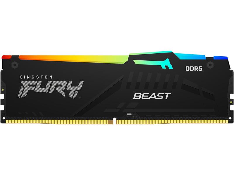 Kingston DDR5-RAM FURY Beast RGB 5600 MHz 1x 16 GB High-Performance Arbeitsspeicher mit RGB-Beleuchtung