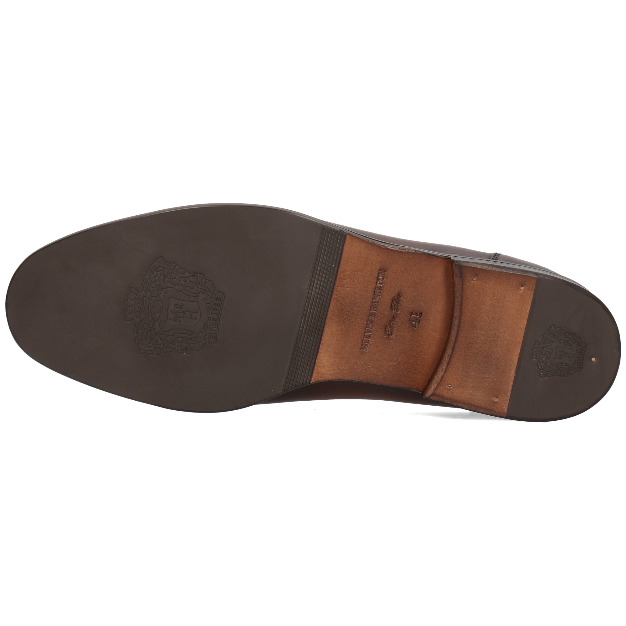 SANTO 4 - Mocassins en cuir | Marron