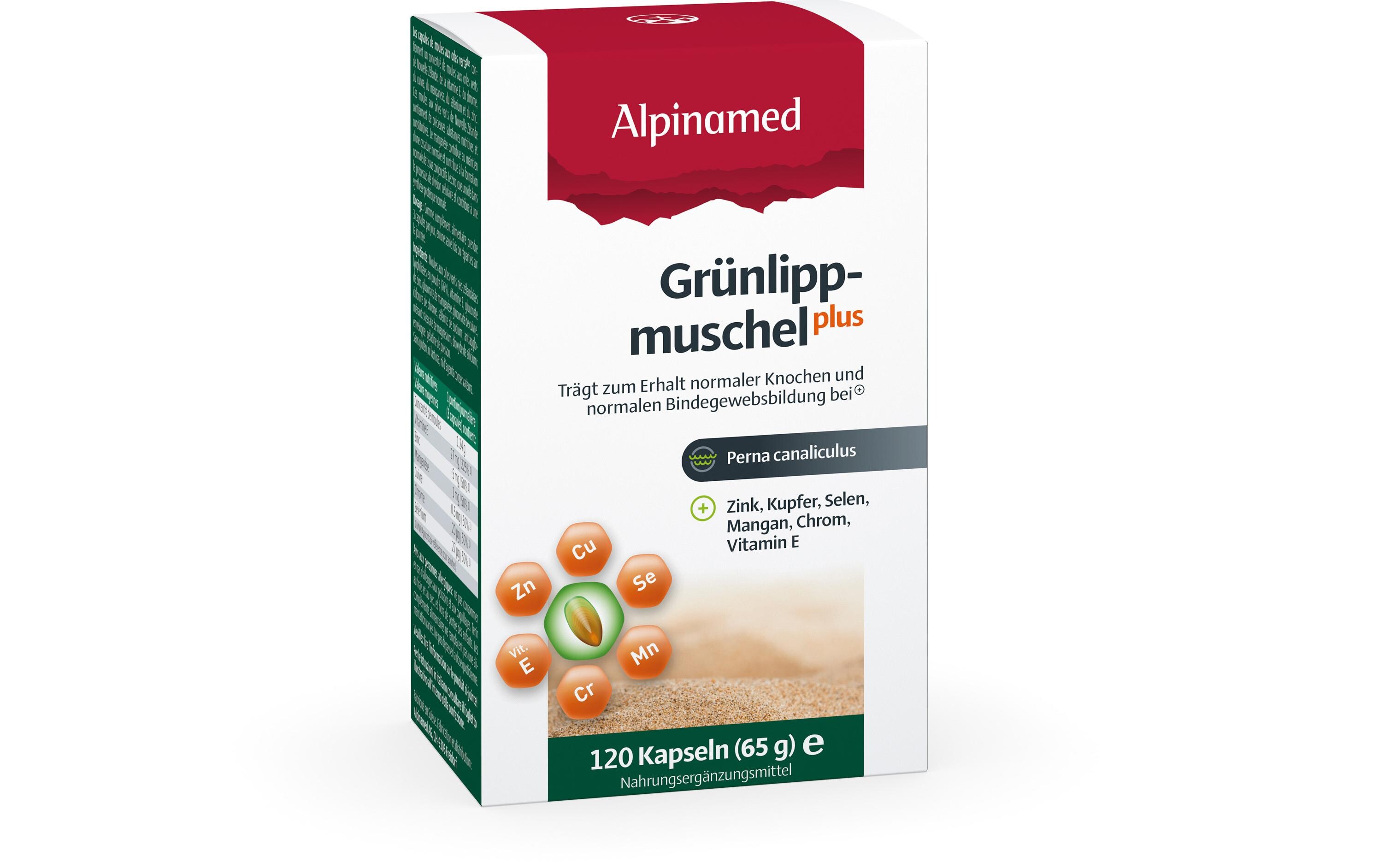 Grünlippmuschel Plus 120 KapselnKapseln mit Grünlippmuschelkonzentrat