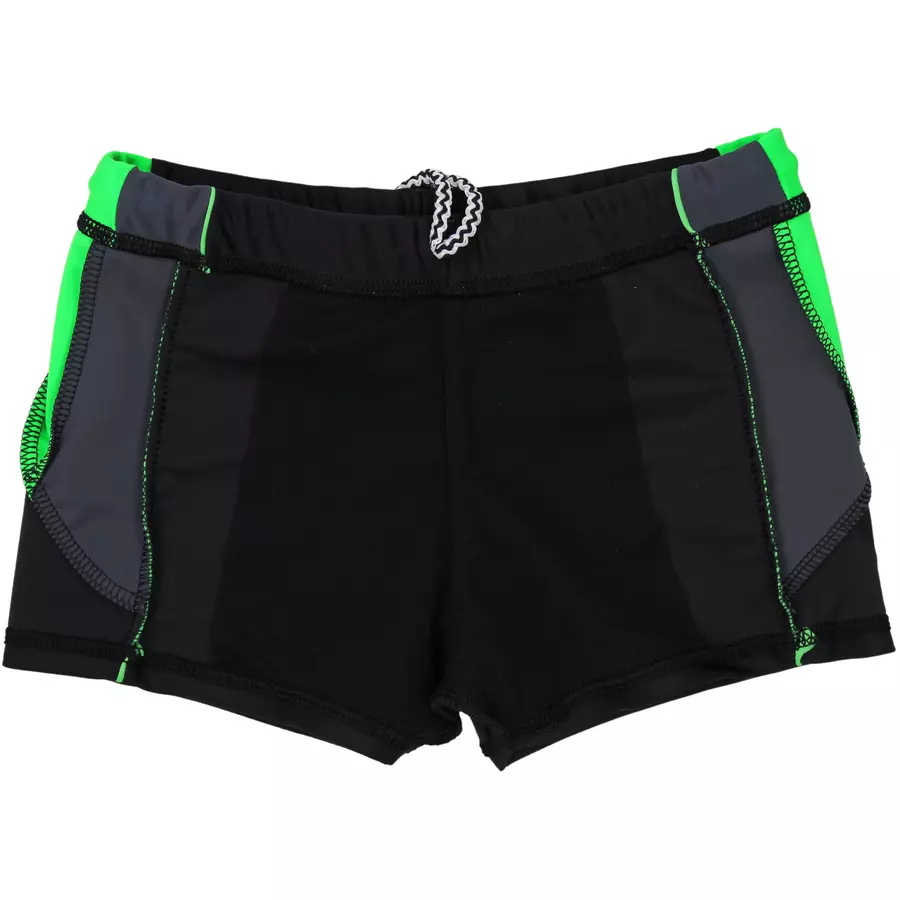 Aquarti Jungen Kurze Badehose mit Einsätzen Seitlich grün