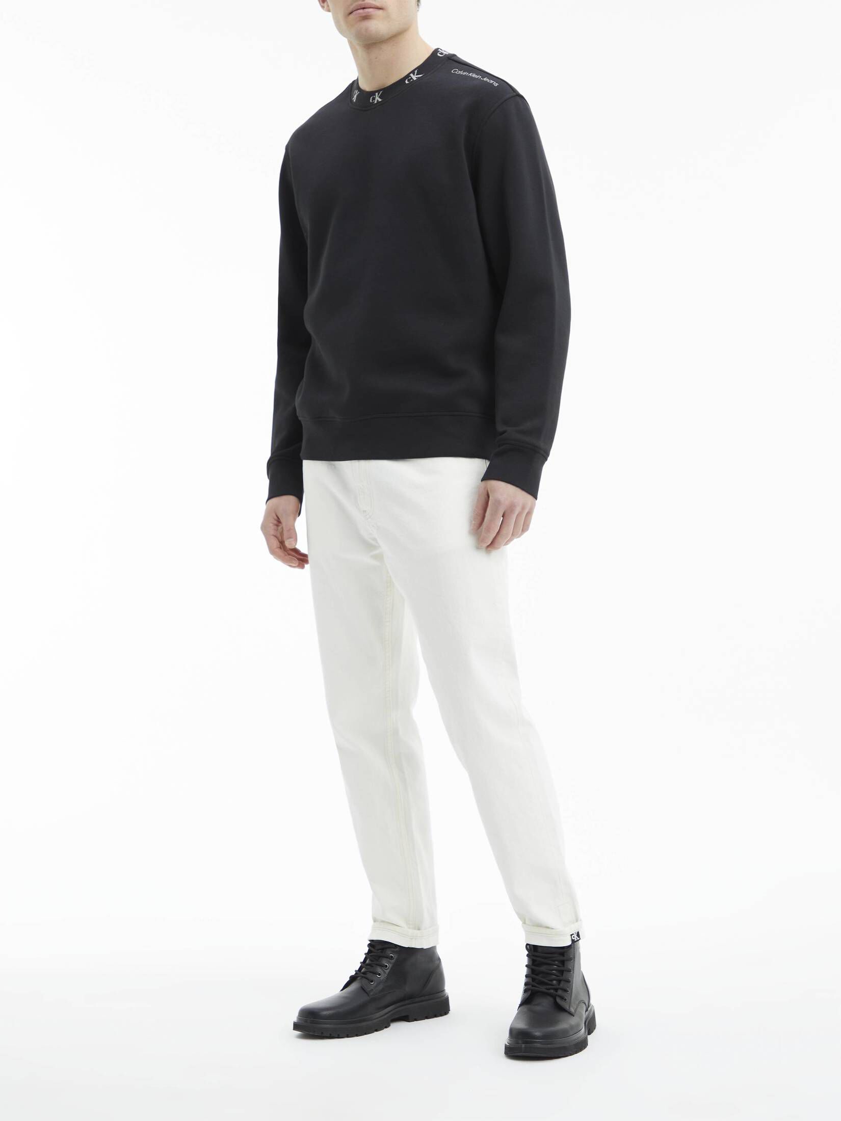 CALVIN KLEIN JEANS| Herren Sweatshirt LOGO JACQUARD