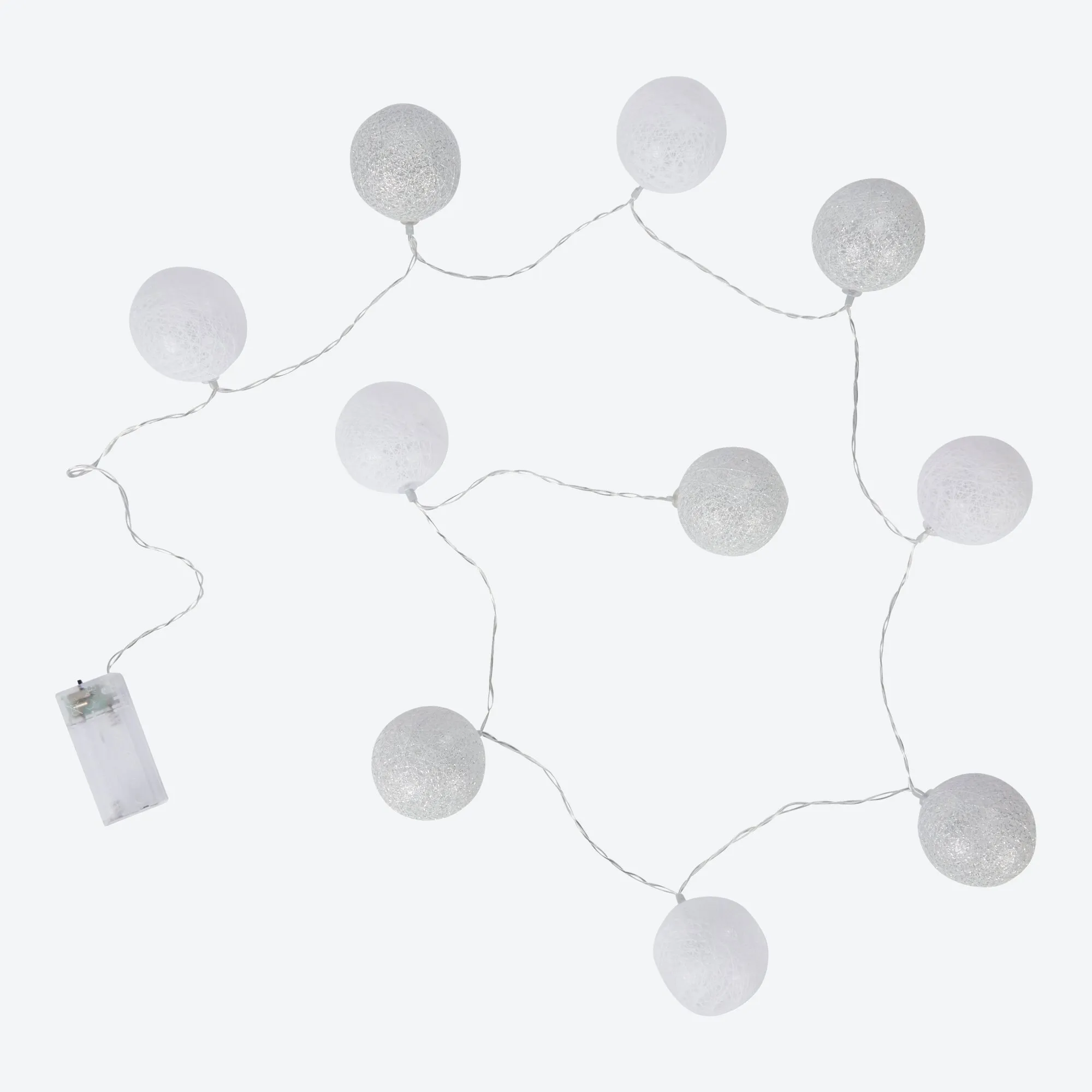 LED-Lichterkette mit Bällen, ca. 165cm