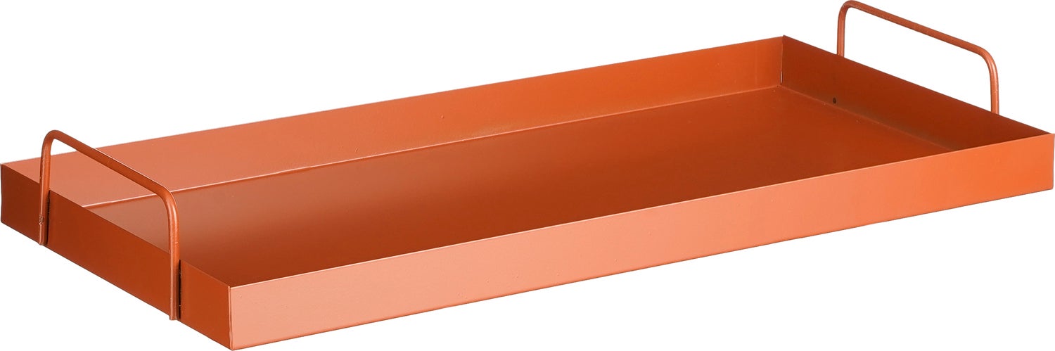Mica Decorations decoratiebord Lita oranje 49 x 24 x 6,5 cm