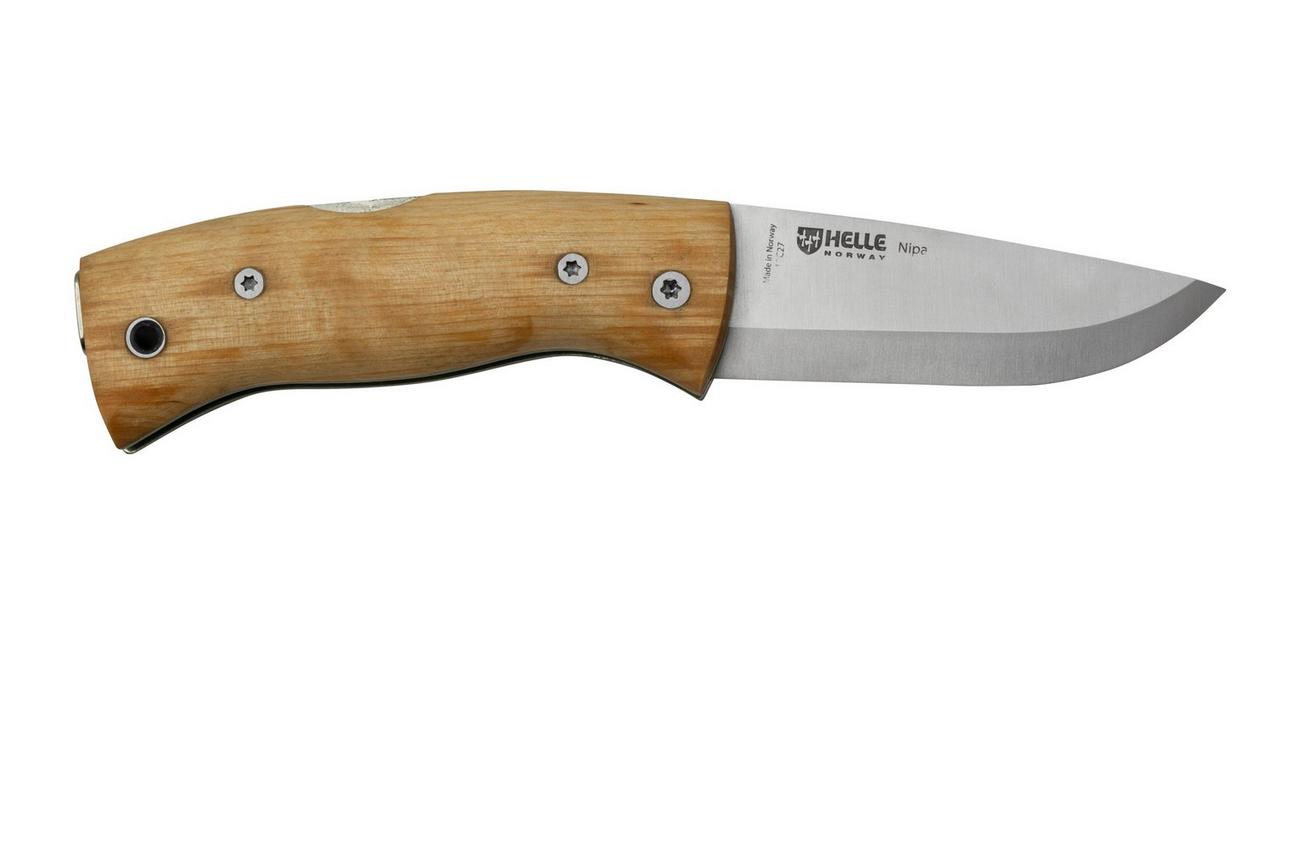 Helle Nipa 200657 Curly Birch, bushcraft zakmes