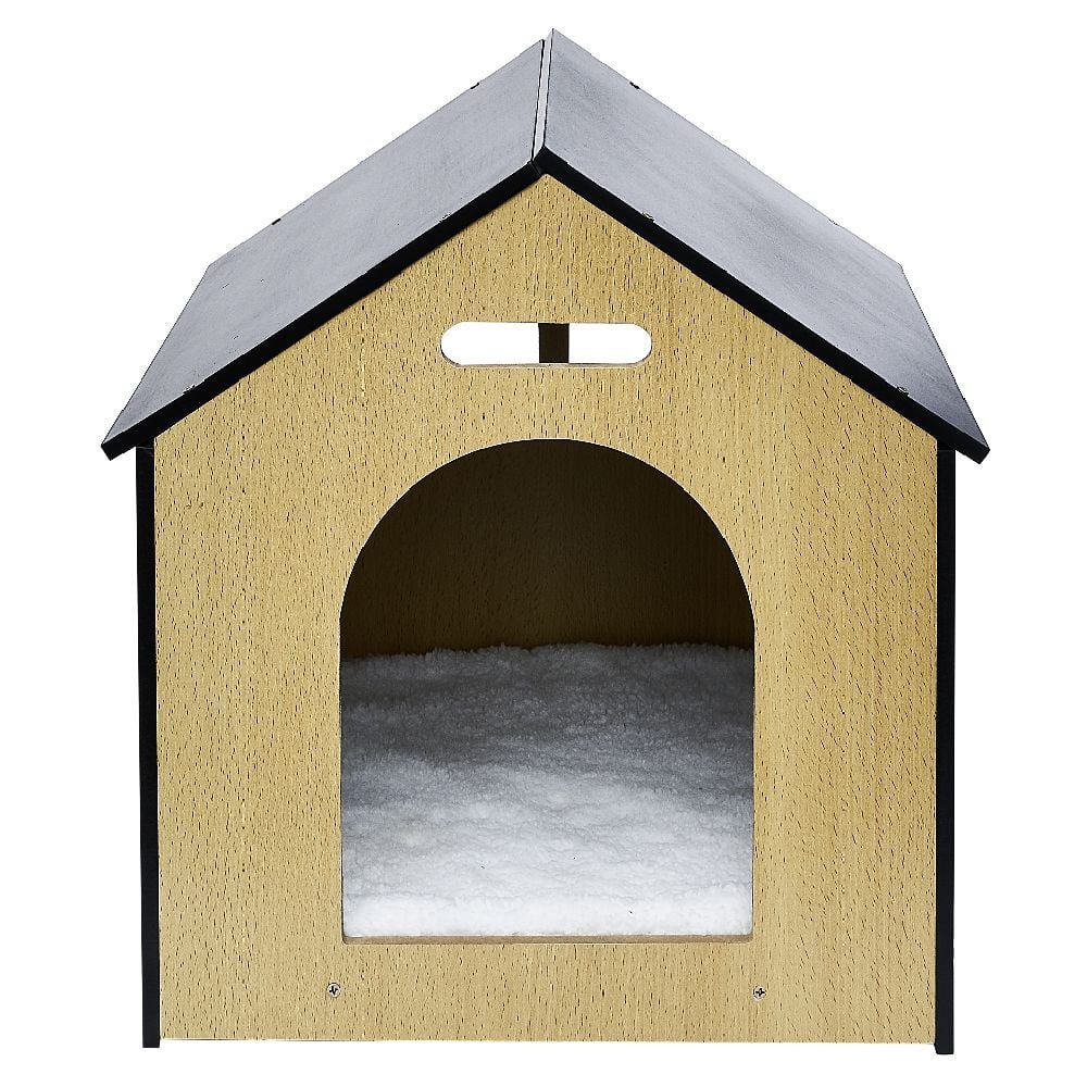 Maison niche pour chien chat beige 43x39xH45cm
