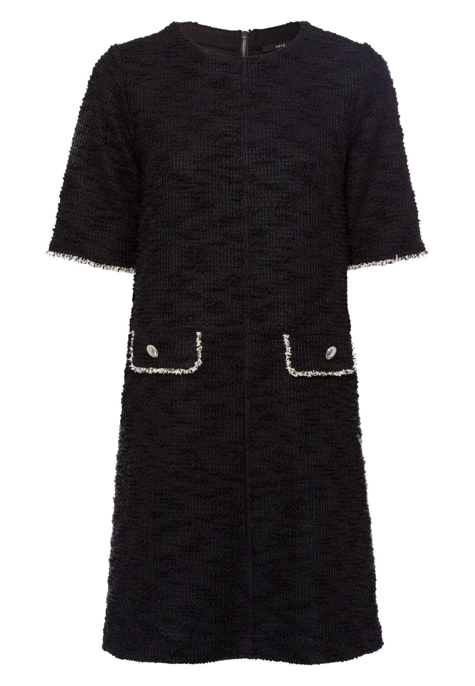 zero| Damen Kleid Bouclè mit Ziertaschen