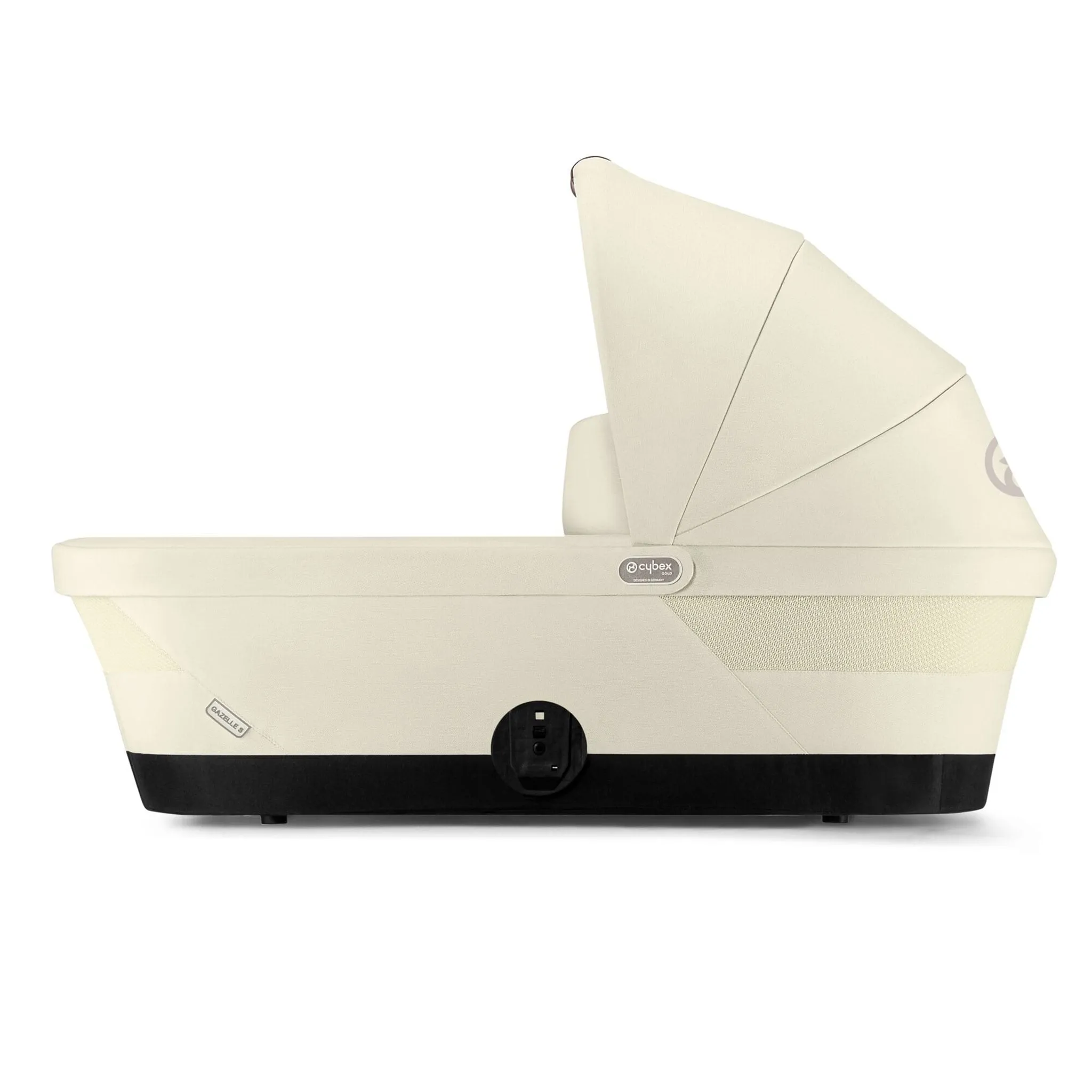 Cybex Poussette Double Gazelle S 2 – Châssis Taupe  Nacelle Beige coquillage