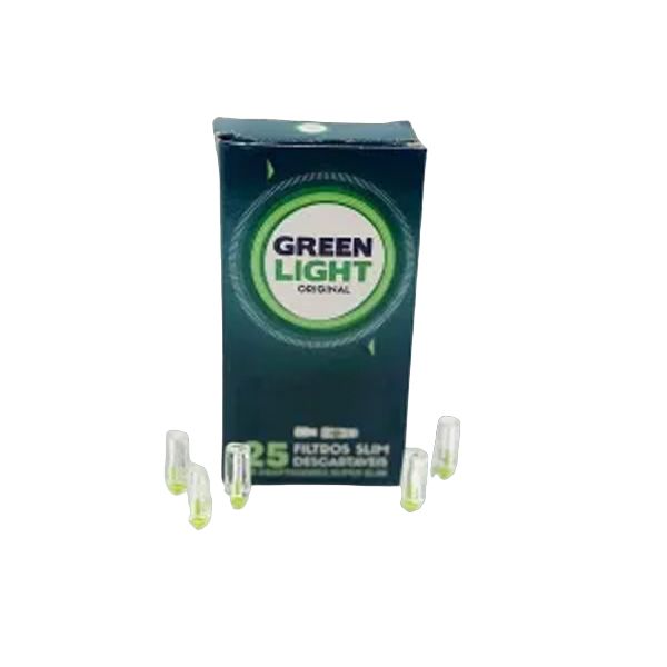 Boquilhas Green Light Slim Cx C/ 25 Filtros
