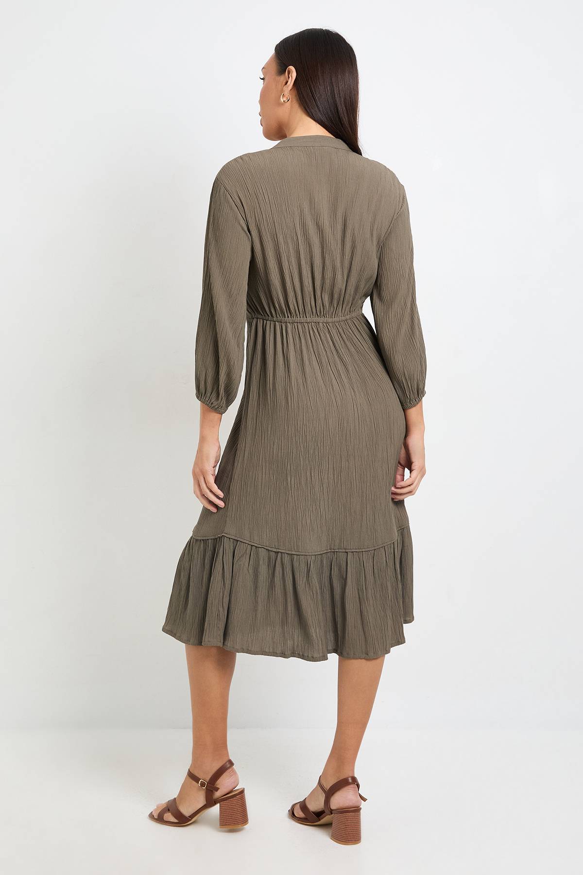 Wallis Robe Midi D'été En Gaze De Coton