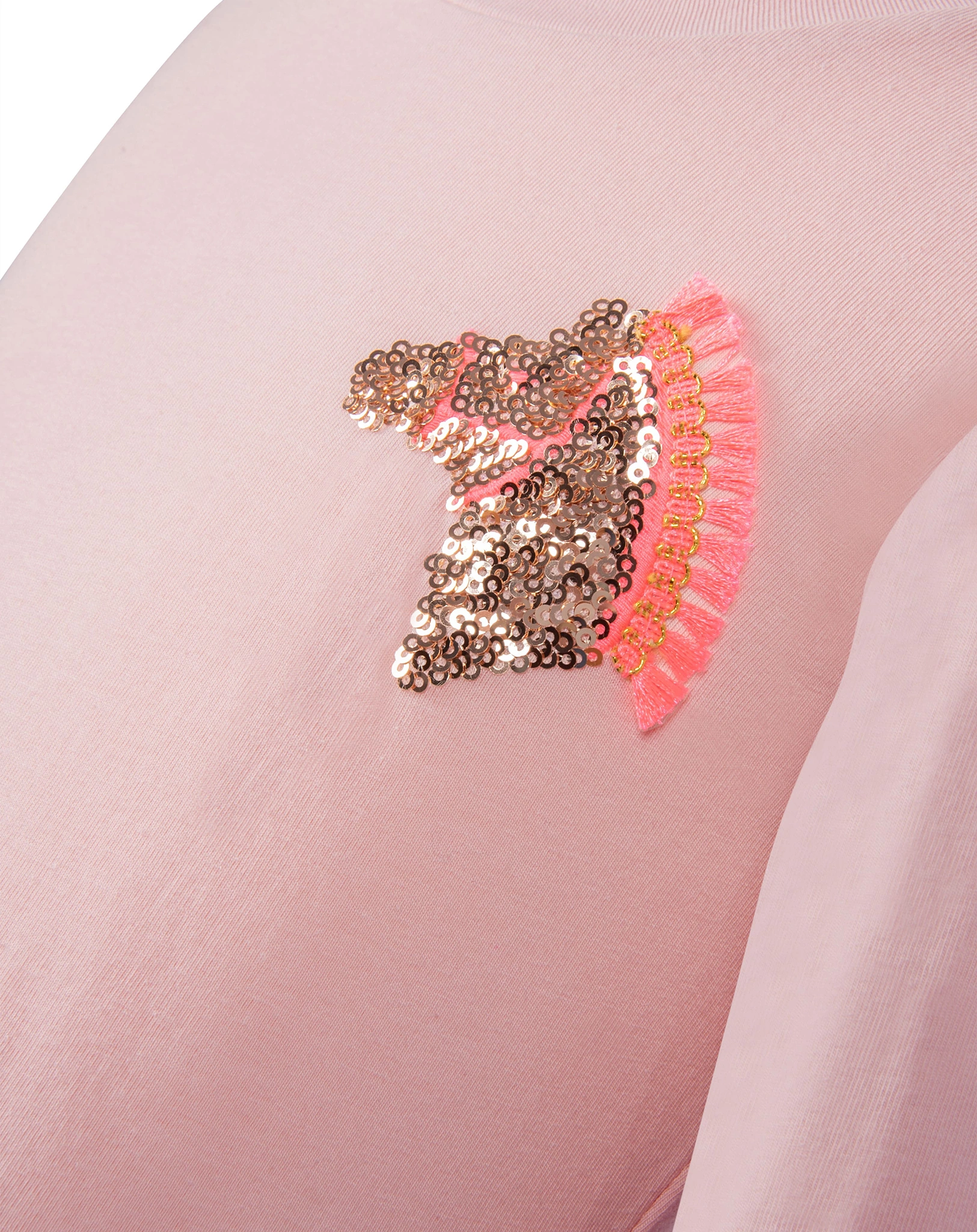 Langarmhshirt GLITZERPFERD in dusty rose
