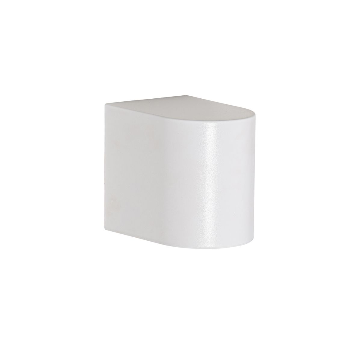 Moderne buiten wandlamp wit kunststof ovaal - Baleno
