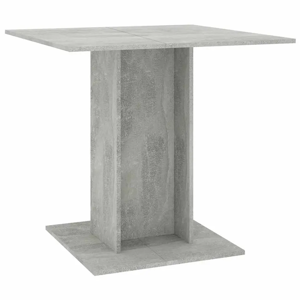 vidaXL - Eettafel - Grijs - Bewerkt hout