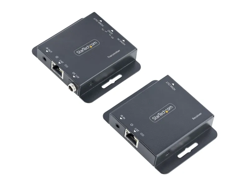 StarTech.com HDMI Extender over CAT6/CAT5, 4K 30Hz/130ft (40m) or 1080p 60Hz/230ft (70m) Video Extender, 4K HDMI over Ethernet Extender, PoC HDMI Transmitter and Receiver Kit, IR Extension - Local Video Output - Video/audio ekspander - HDMI - over CA