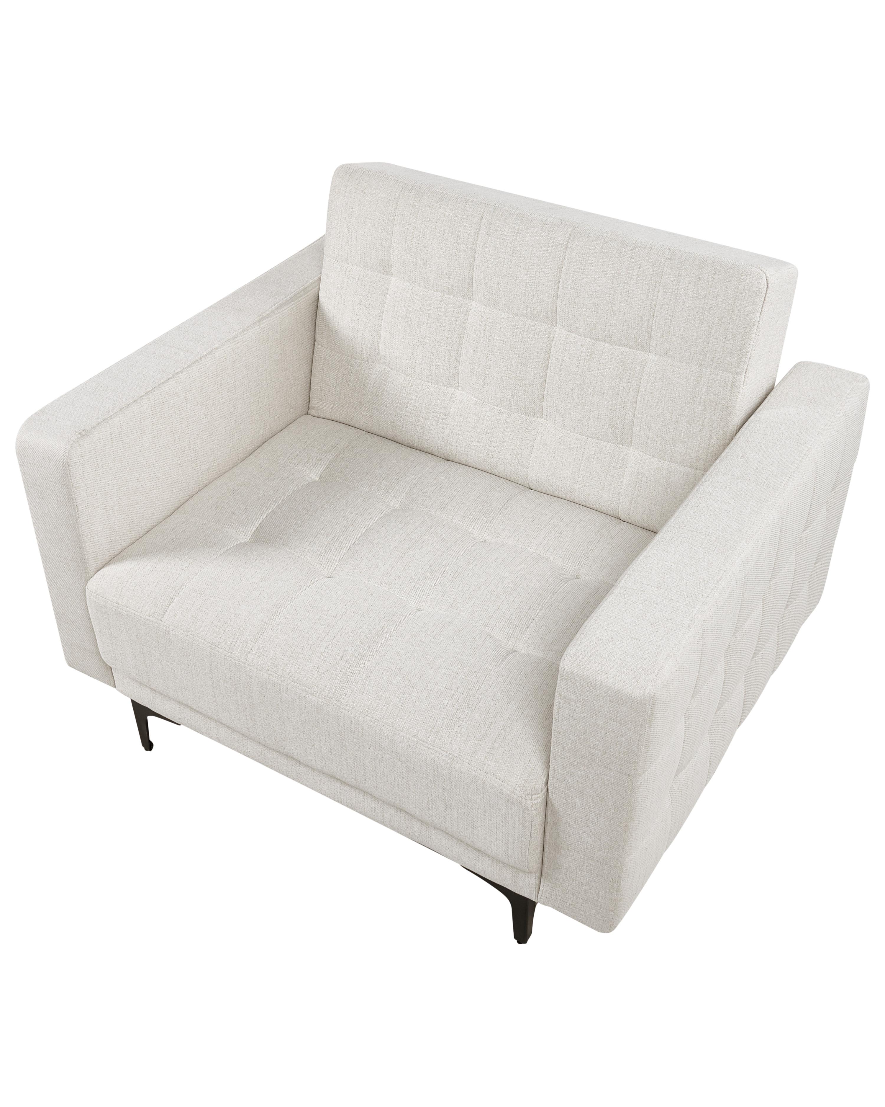 Fauteuil ABERDEEN Stof Gebroken wit