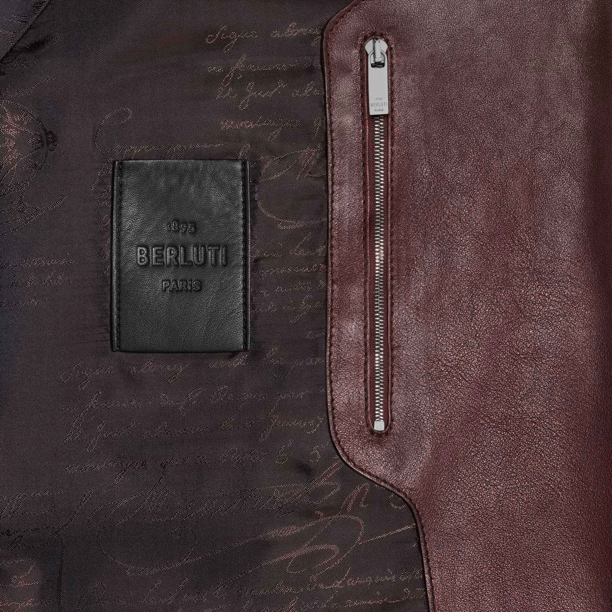 Hoodie En Cuir Patine