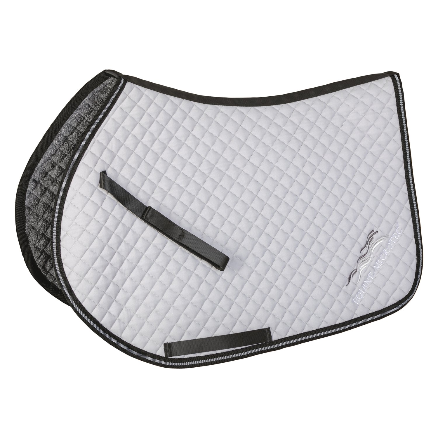 EQUINE-MICROTEC Baumwoll Twill Schabracke - silver/grey - Warmblut/Vielseitigkeit