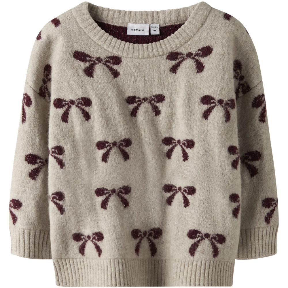 Køb Name It Cement Nmfsenya Ls Knit