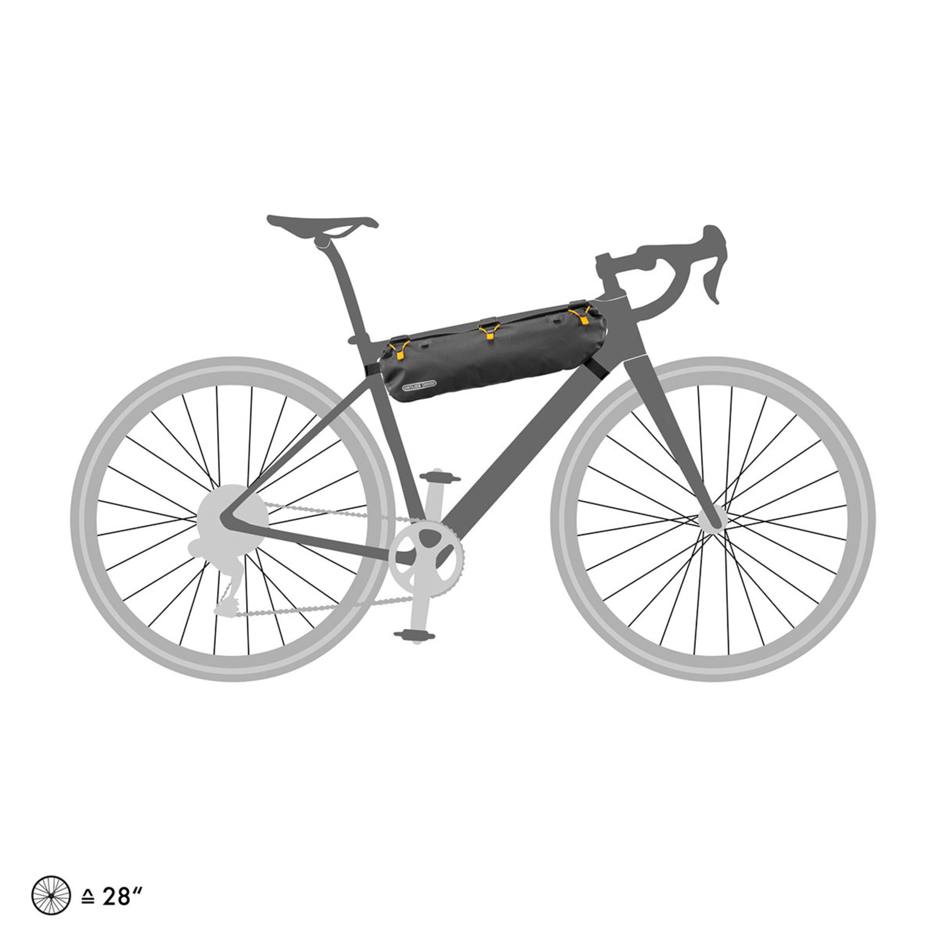 ORTLIEB Frame-Pack RC Toptube 4L Frametas Mat Zwart
