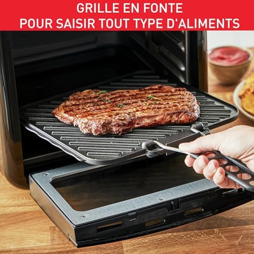 Moulinex Easy Fry air fryer, multicuiseur et four, 15 L, 9 programmes, friteuse sans huile, 3 niveaux de cuisson, compact, extra crisp, noir, AL556DF0, Acier Inoxydable : Cuisine et Maison