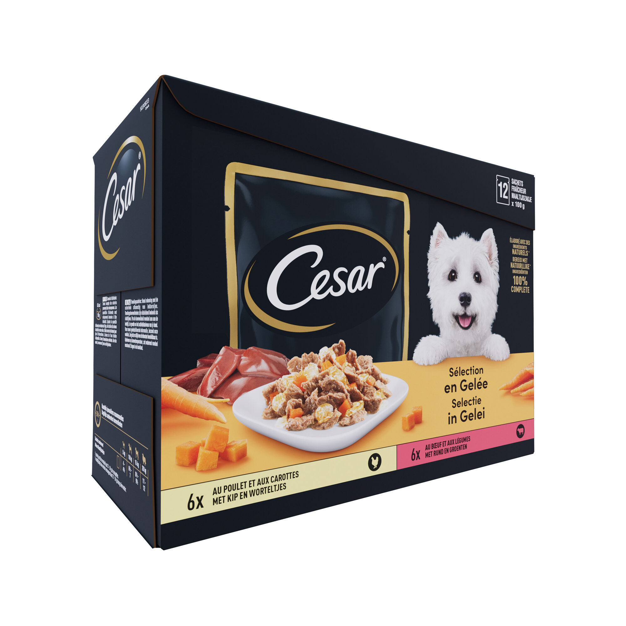 Cesar Selectie in Gelei - Pouch