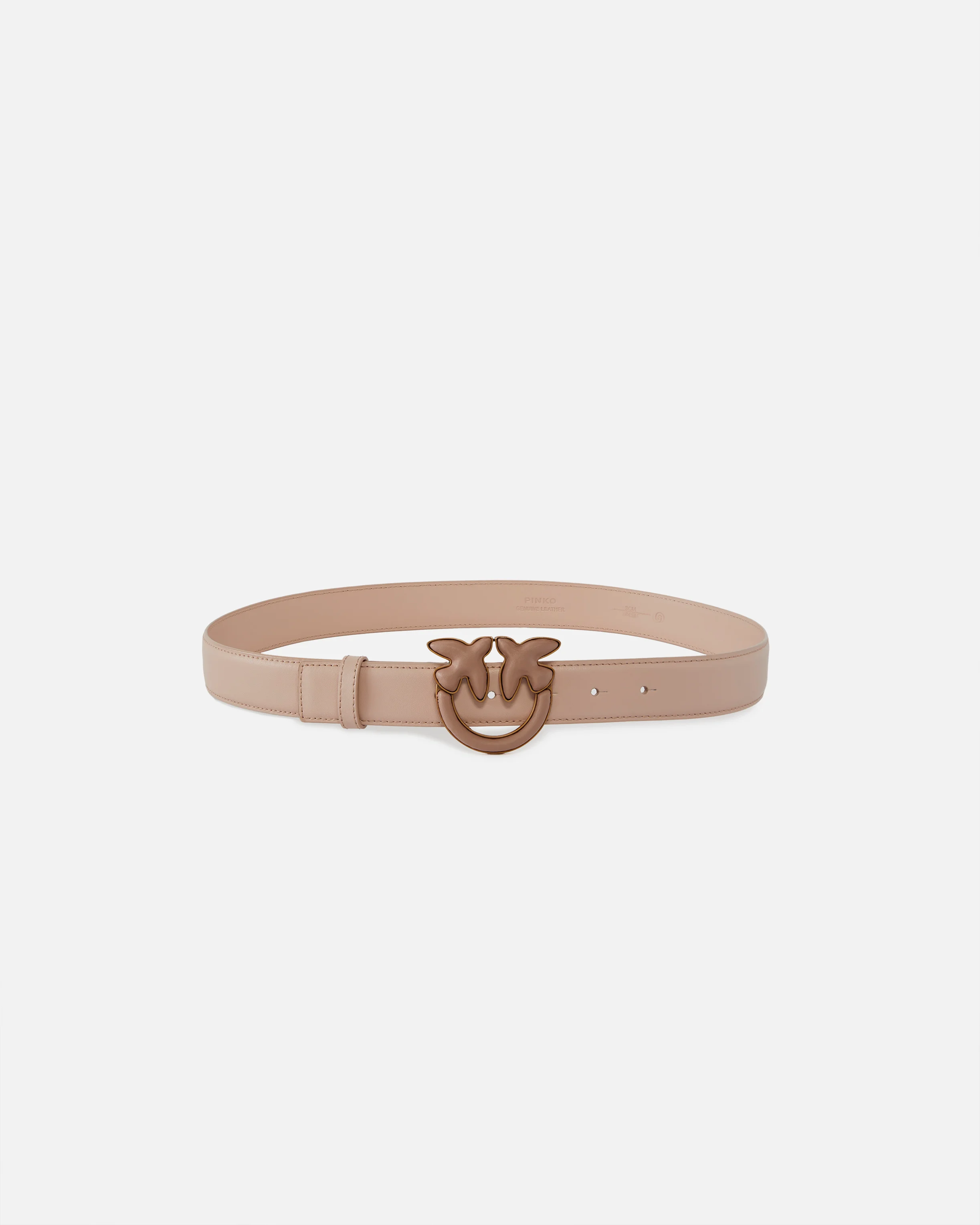 Ceinture de 3 cm avec boucle recouverte | Rose