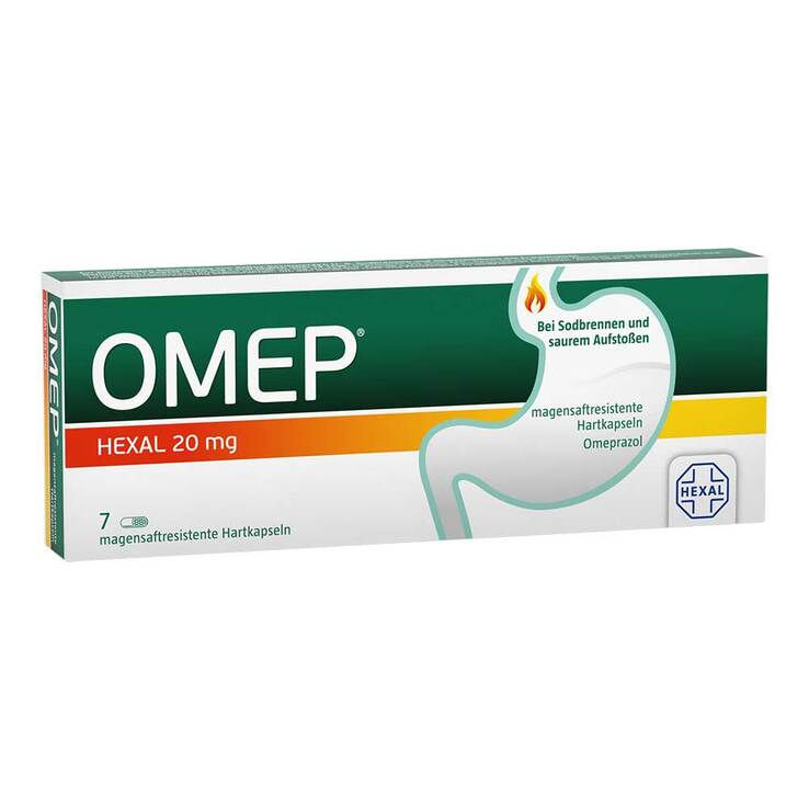 Omep Hexal 20 mg magensaftresistente Hartkapseln, 7 St