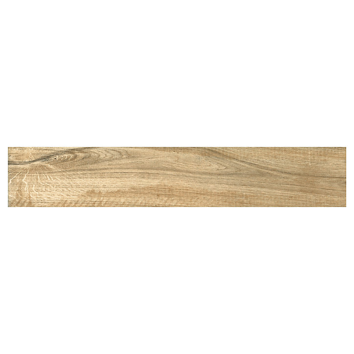 Carrelage sol extérieur bois naturel Woodland 15 x 90 cm