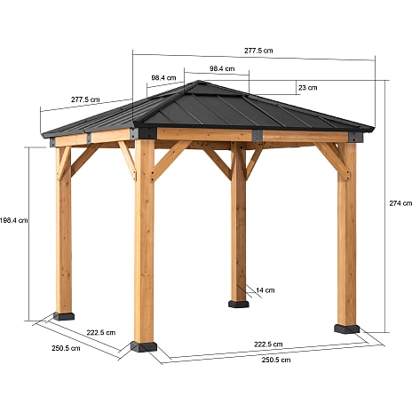 Rapi pavillon - 273cm x 273cm