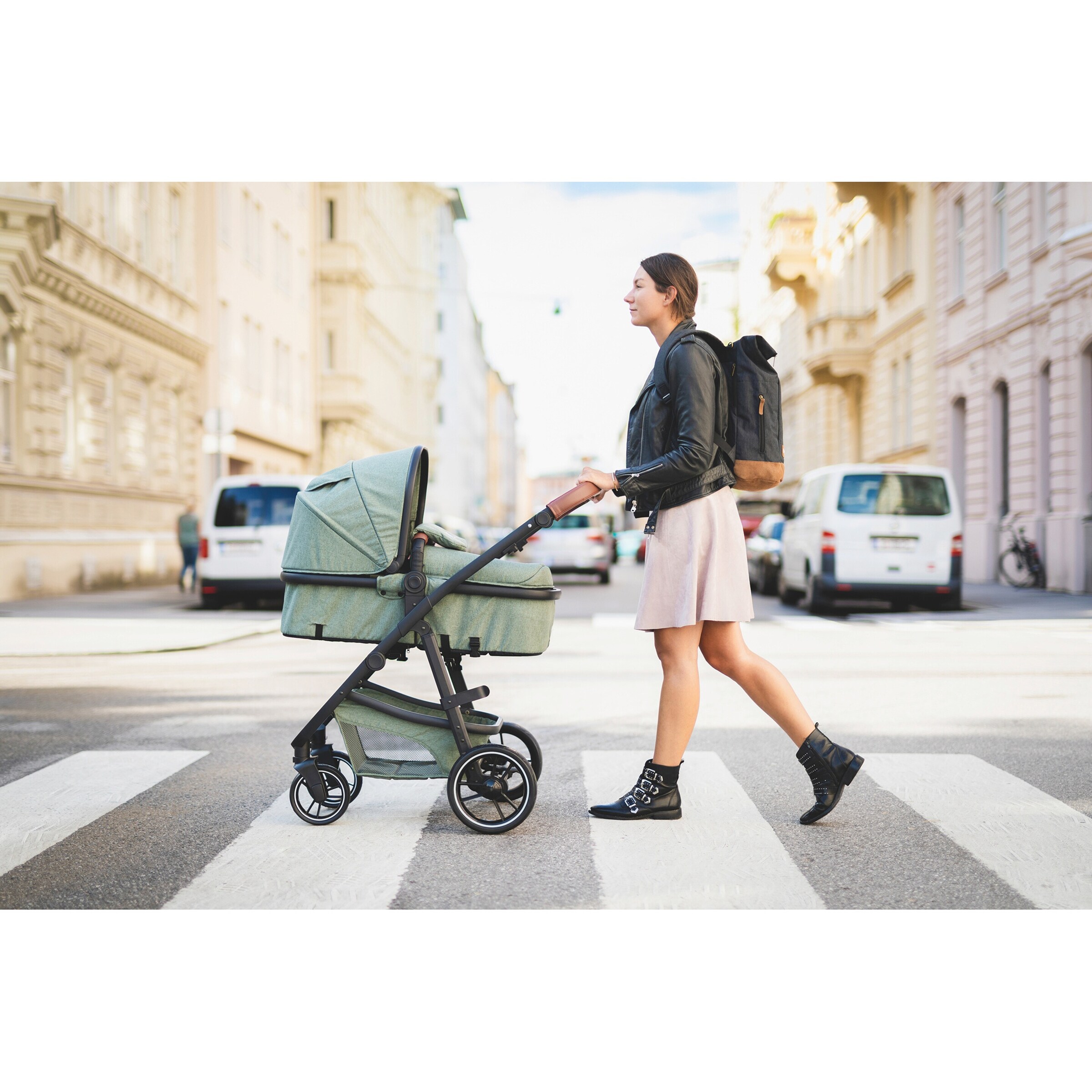 Fillikid Wickelrucksack Berlin schwarz melange