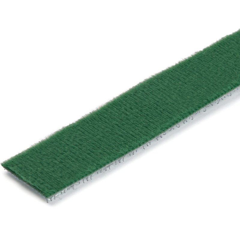 StarTech.com Ruban Auto Agrippant - Rouleau de 30,5 m pour Gestion de Câbles - Ruban Auto-Agrippant - Attaches Câble Ajustables - Sangles de Gestion de Câbles Auto-agrippantes et Réutilisables - Vert