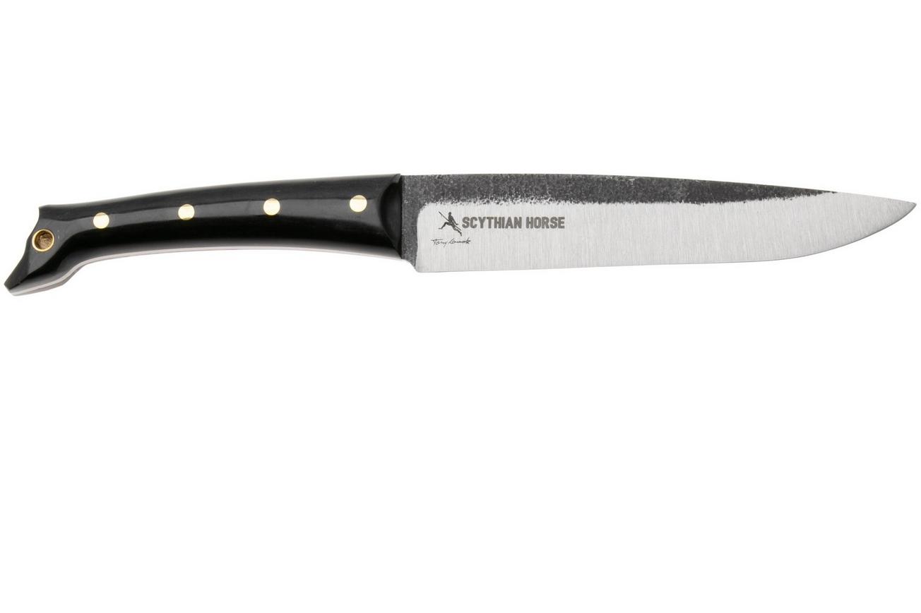 Condor Scythian Horse CTK1061-6.5SK, Natural Sandvik 14C28N, Black Paper Micarta vaststaand mes, Tony Lennartz design