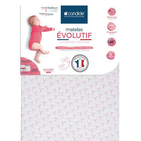 Matelas évolutif 70 x 140 cm - CANDIDE