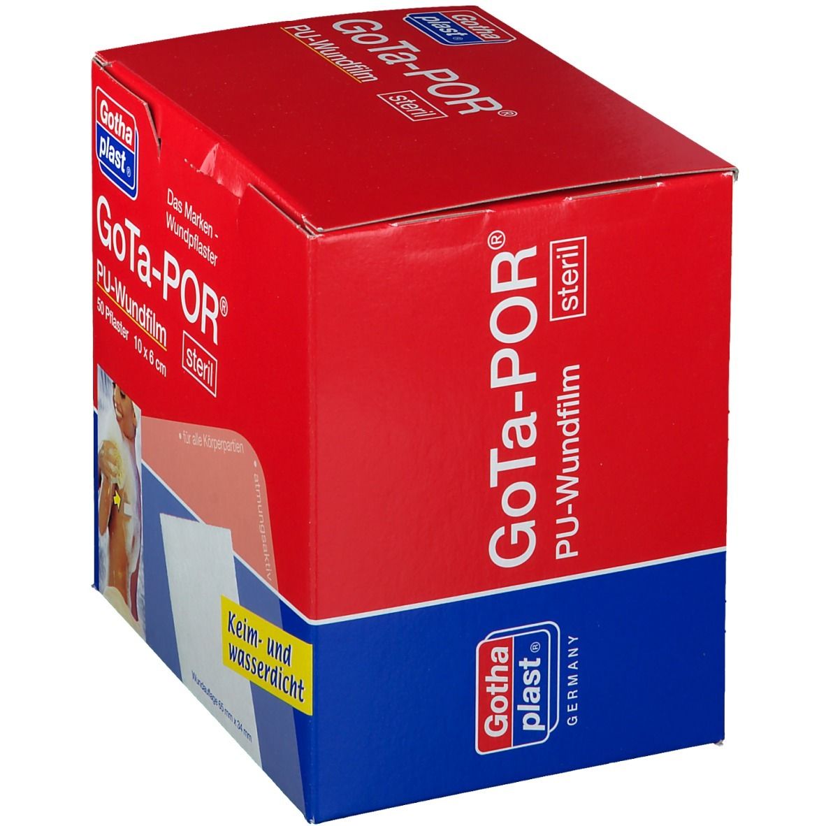 GoTa-POR® PU-Wundfilm steril 10 x 6 cm
