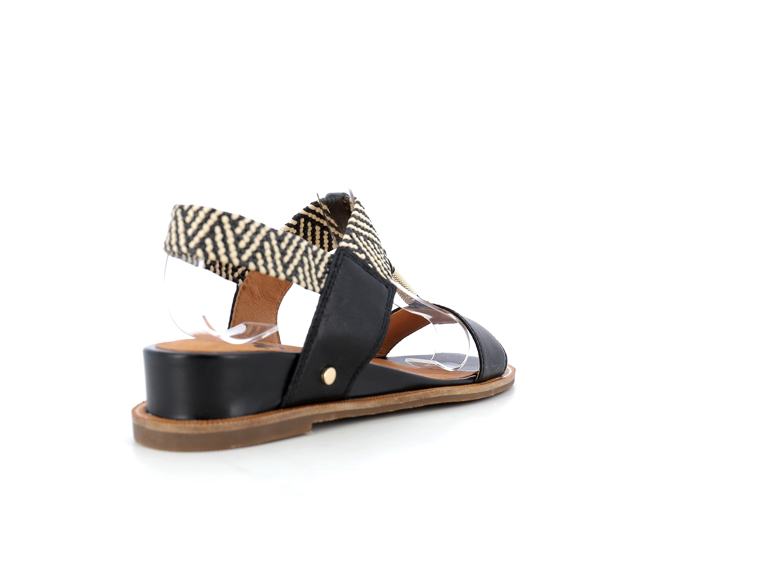 Mam  zelle-OBOLE Matières combinées Noir Beige