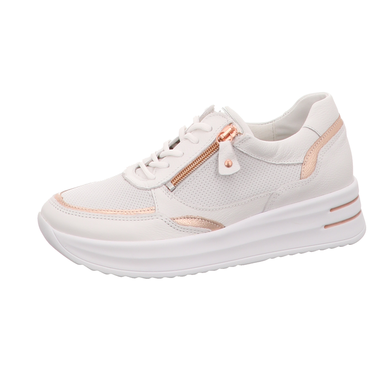 Waldläufer Sneaker weiss/weiss kombi