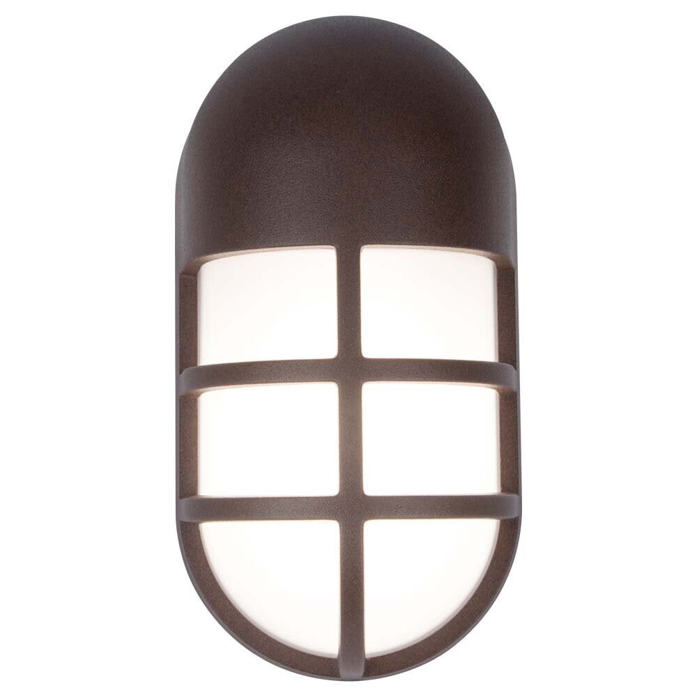 LED wandlamp Bullo in roestkleur 15W 700lm IP54