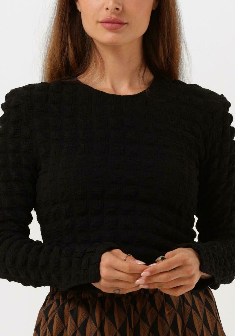 GESTUZ zwarte gestuz blouse alleny blouse