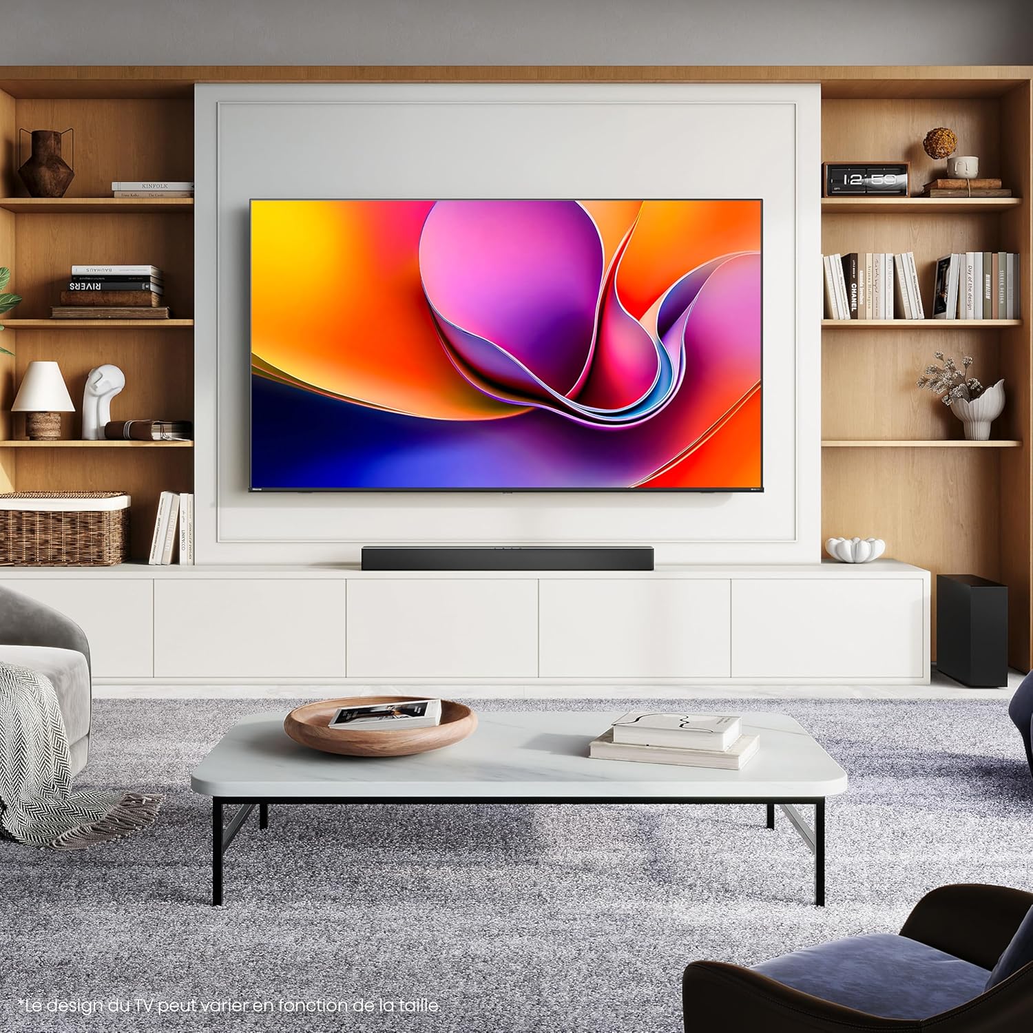 Hisense 50 inch 50A6Q 4K UHD Dolby Vision HDR VIDAA Smart TV with Youtube, Netflix, Disney+, Channel + (2025 Model) [Classe énergétique G]
