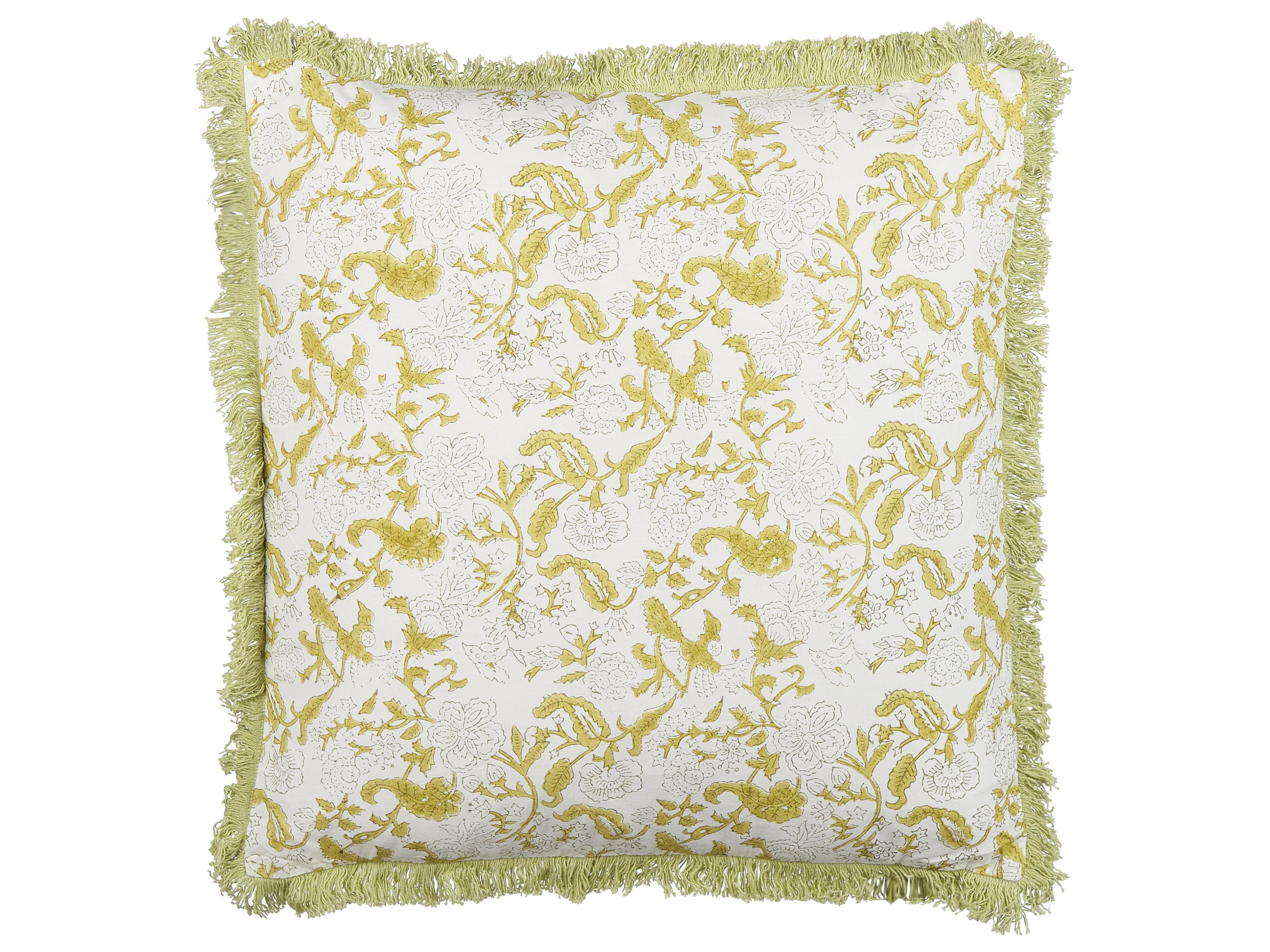 Sierkussen FILIX Katoen 45 x 45 cm Groen bloempatroon