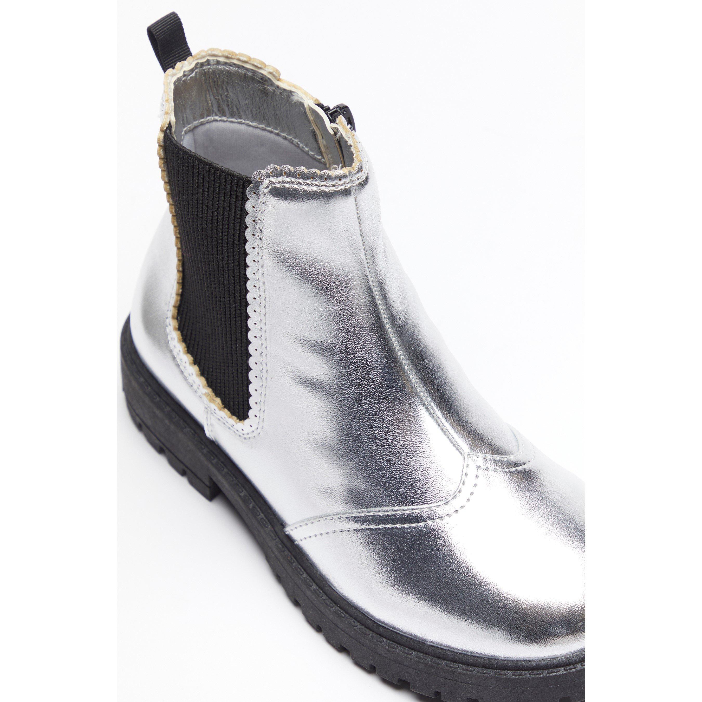 Be You Studio Girls Metallic Chelsea Boot