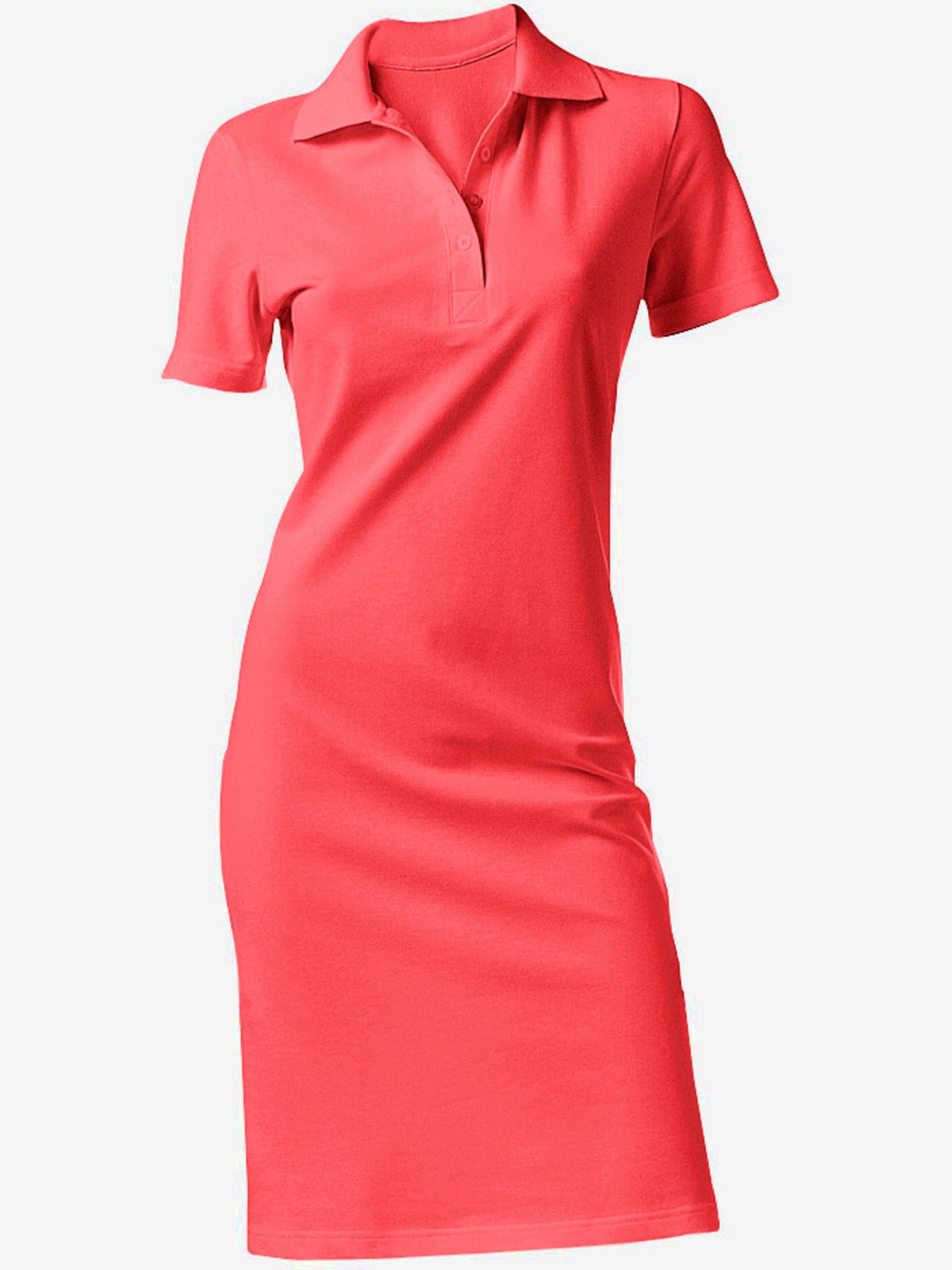 Robe longueur au-dessus du genou, style polo