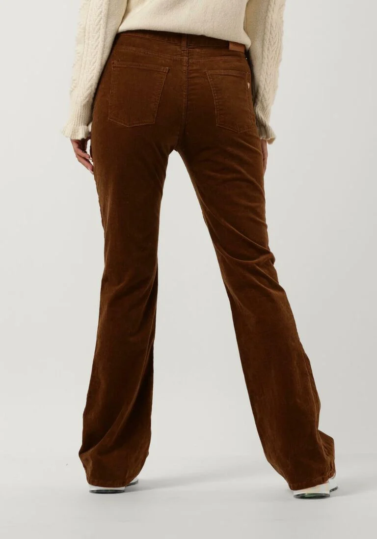 FABIENNE CHAPOT bruine fabienne chapot flared broek eva corduroy flare trousers