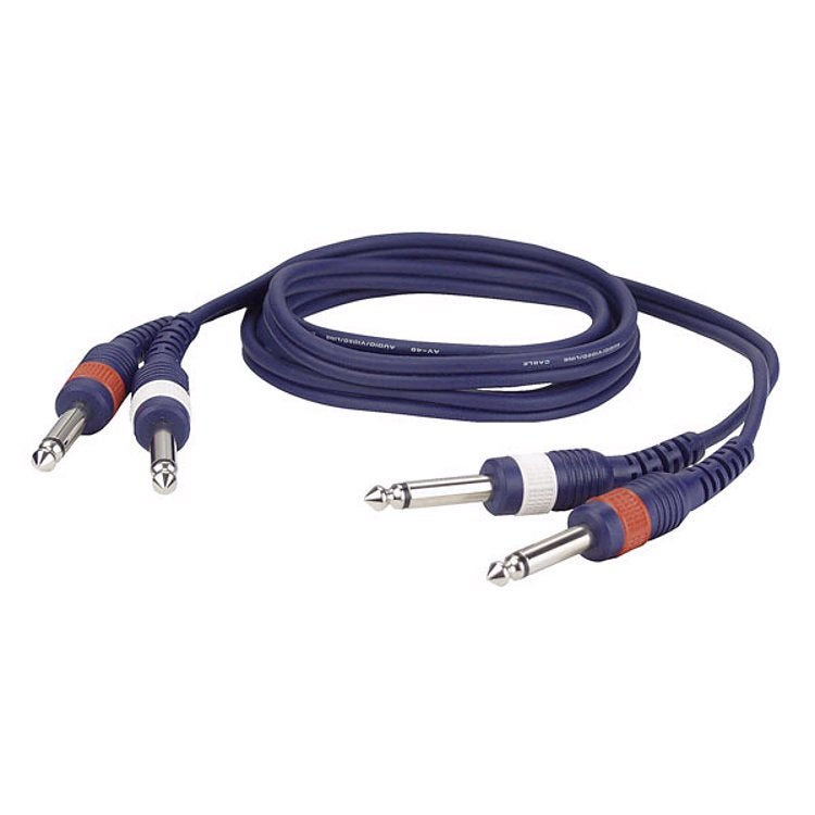 DAP FL22150 instrumentkabel 2x jack male - 2x jack male 1.50 m