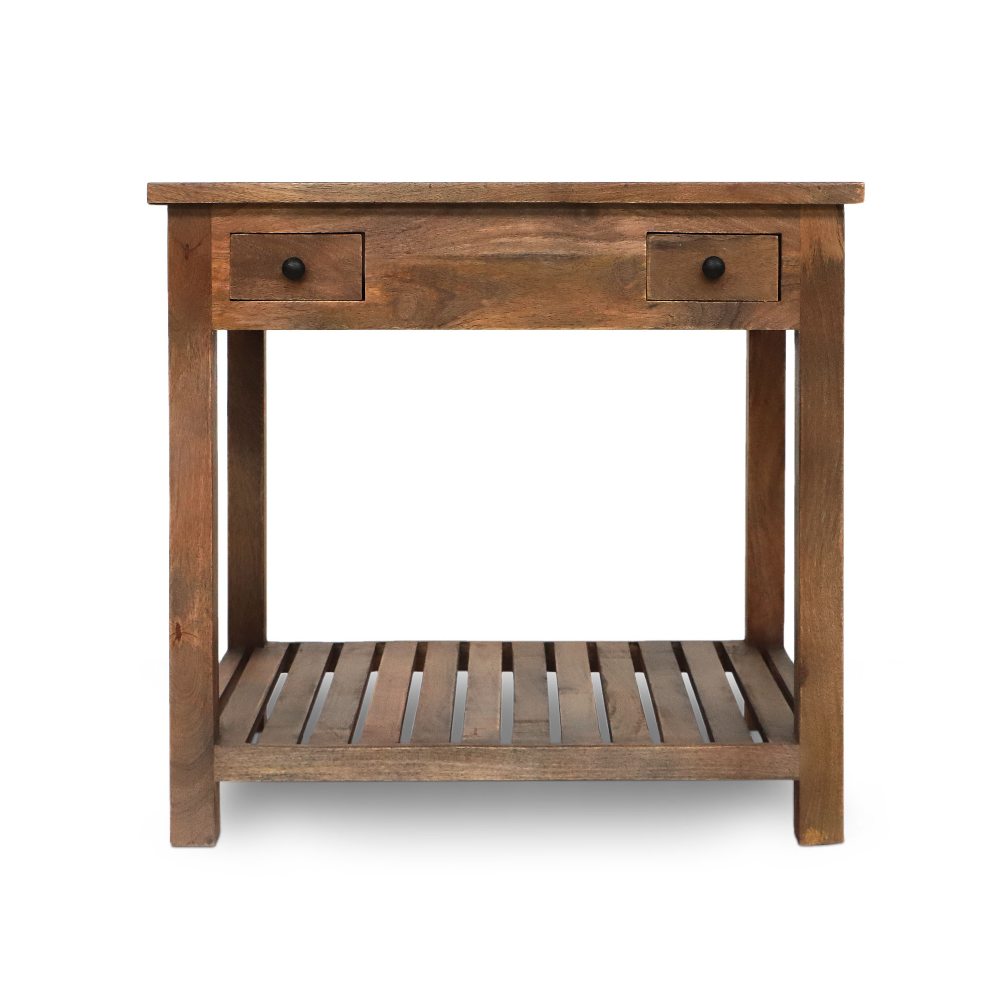 Waschtisch 'Paul' aus Mangoholz, natur, B 80 cm, H 75 cm, L 60 cm von fischer's lagerhaus