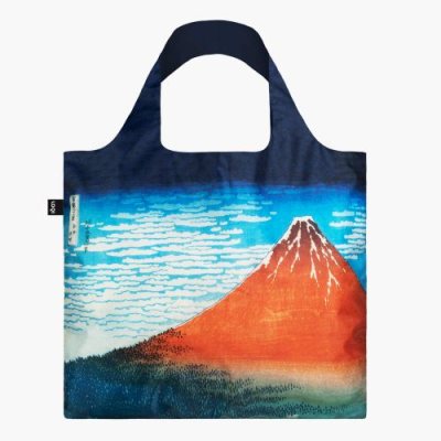 Hokusai Mountains Foldaway Recycled Bag