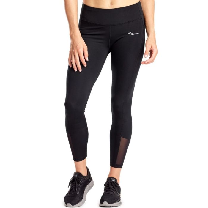 Saucony Dame Lange tights Fortify 7/8 Tights Sort